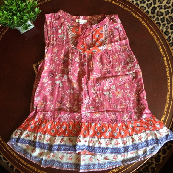 beachlunchlounge Tops - Beach Lunch Lounge BOHO Peasant  Tunic